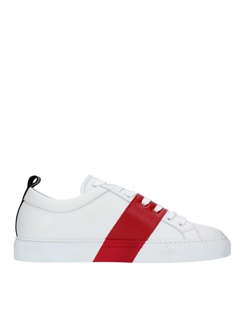 Sneakers modello 19903C in pelle LES HOMMES | 19903CBIANCO-ROSSO